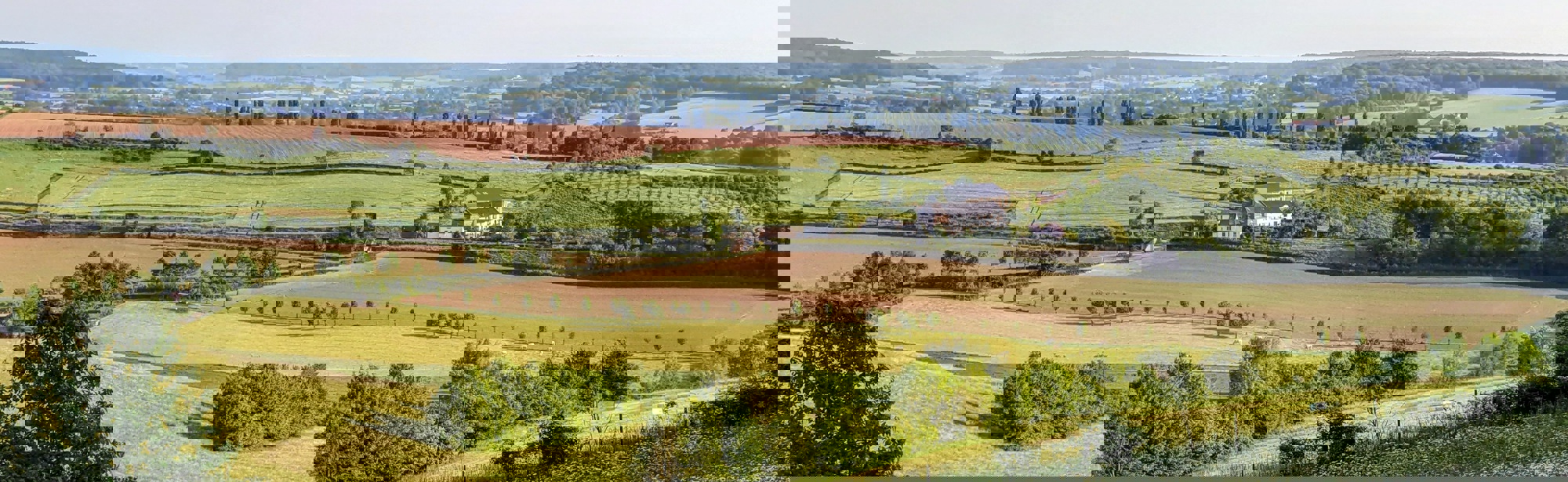 Landschapsfoto vanaf de Eyserbosweg op de 'Toscana' in Nederland